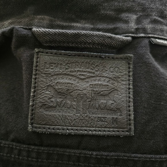 *RARE* APPLE WWDC 2017 x LEVI'S Women's Black Denim Trucker Button Jacket Sz M - Picture 10 of 15